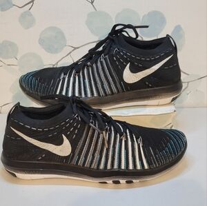 NIKE Women's Free Transform Flyknit Black Running Sneaker Shoes Size 7.5